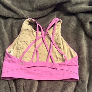 Lululemon Women's Pink Strappy Sports Bra